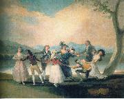 Francisco de Goya Das Blindekuhspiel Sweden oil painting artist
